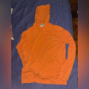 Lacoste Long Sleeve Shirt with Hood - Vibrant Orange